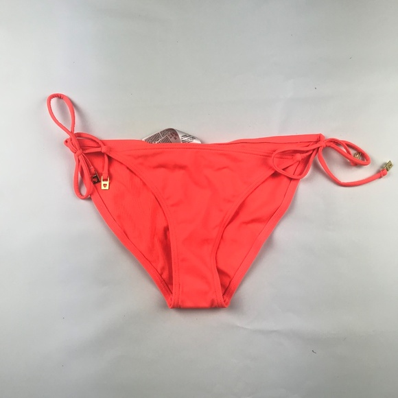 Topshop Swim Topshop Neon String Bikini Nwt Gold Detail Poshmark